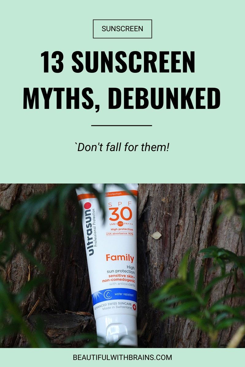 13 sunscreen myths debunked