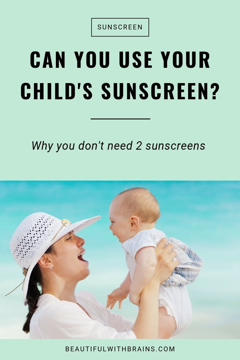 adults can use children sunscreen