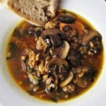 6 Filling Soup Recipes - Mushroom and Farro Soup Recipe
