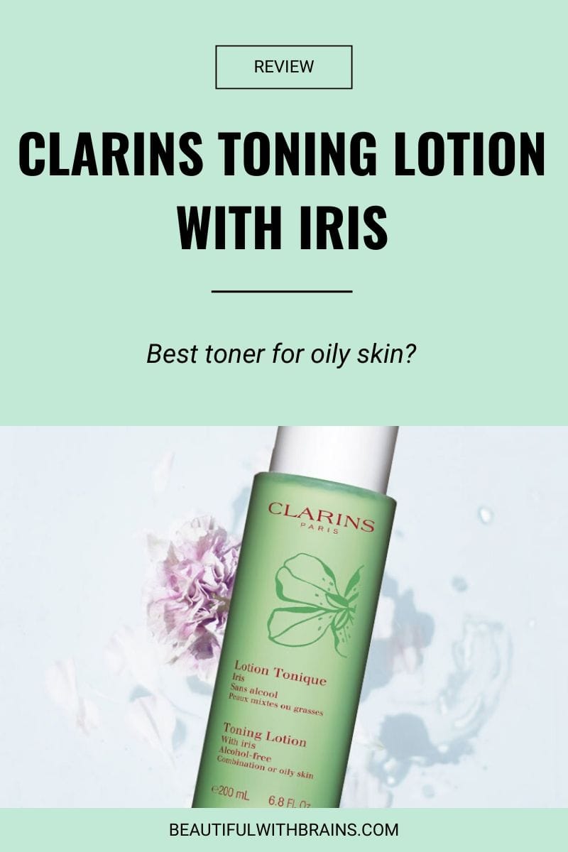 review clarins toning lotion with iris