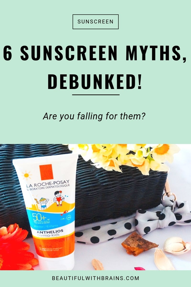 six sunscreen myths debunked