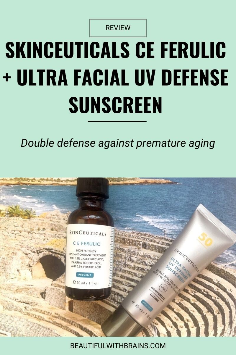 Skinceuticals double defense serum + sunscreen