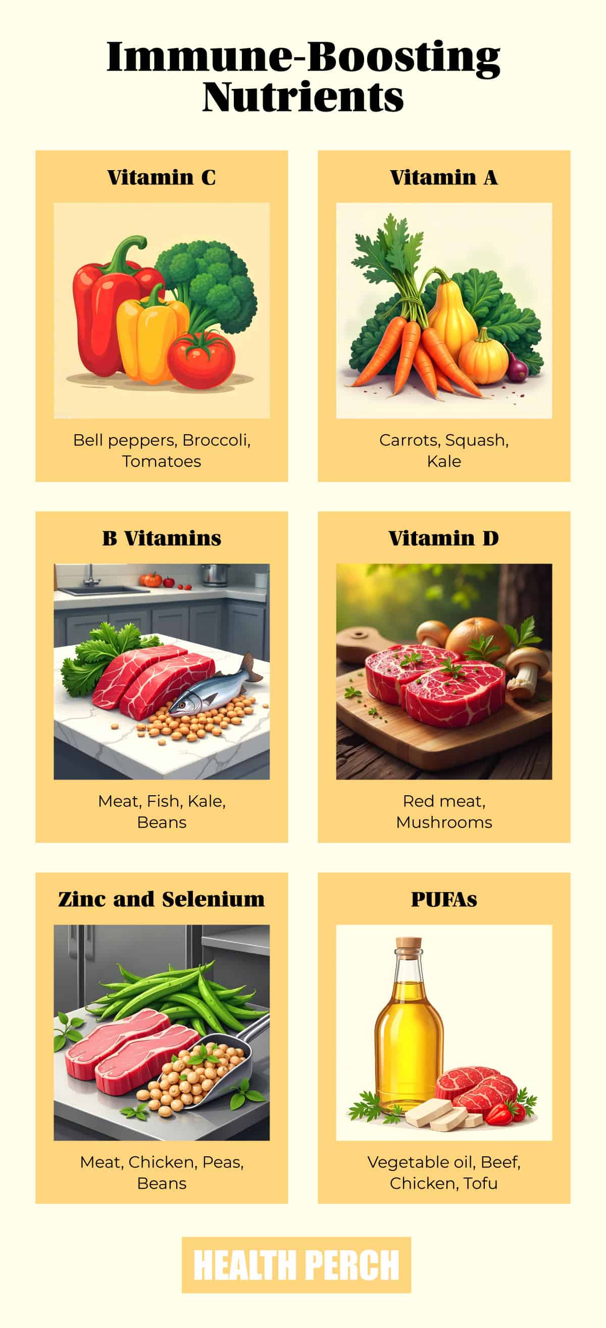 Immune-boosting soups Infographic