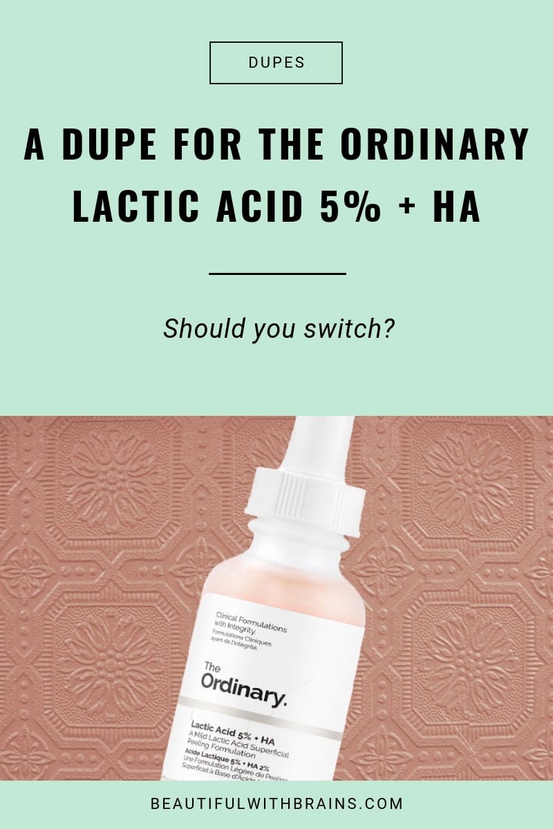 the ordinary vs revolution lactic acid dupes
