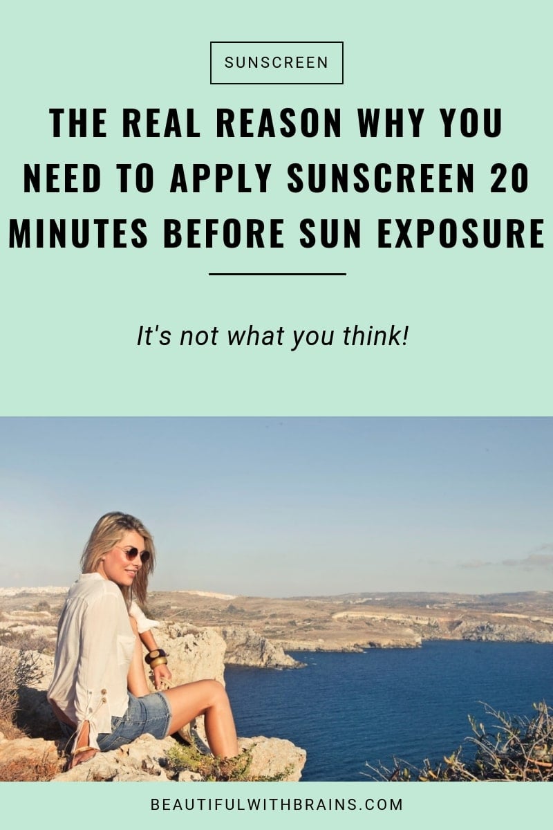 the real reason why you need to apply sunscreen 20 minutes before sun exposure