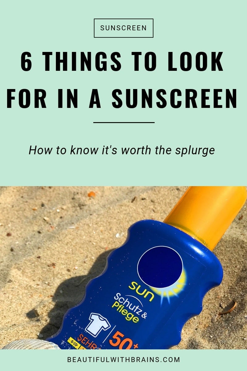 things to look for when buying sunscreen