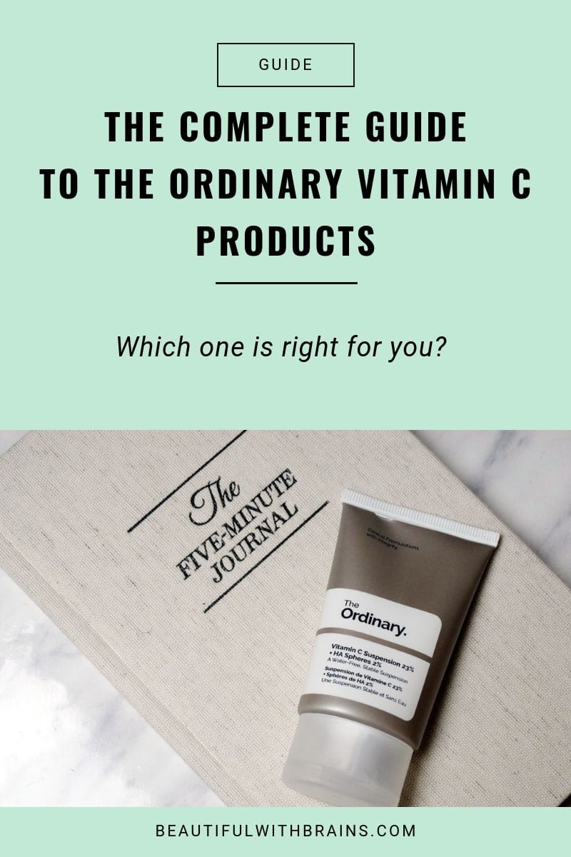 ultimate guide to the ordinary vitamin C products
