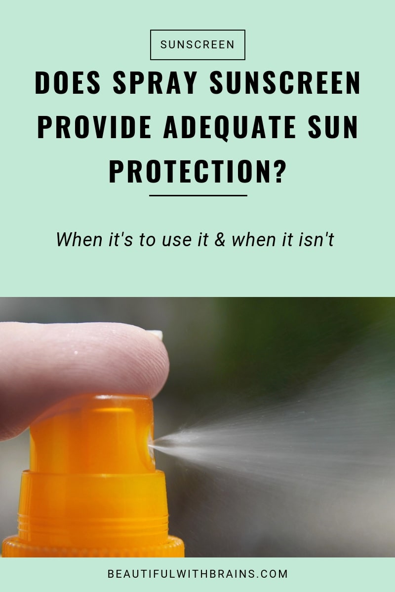 why spray sunscreen doesn't provide adequate sun protection